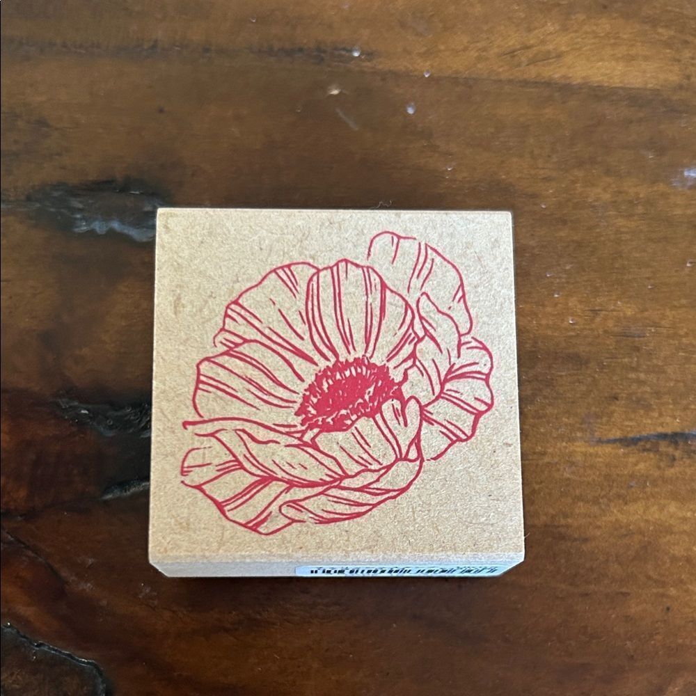 Cherish stamps Floral Design Wood. Base NEW